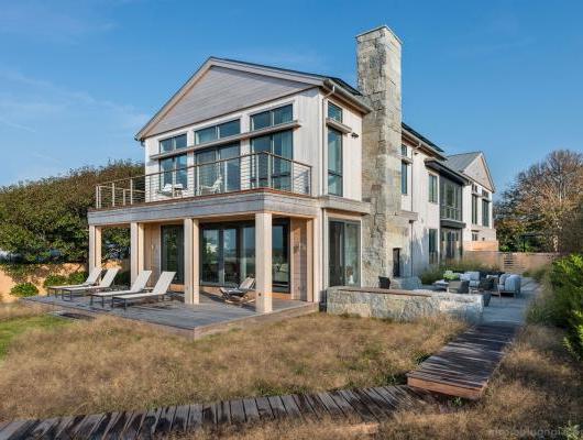 An organic, modern oceanfront retreat in New England with a California flair